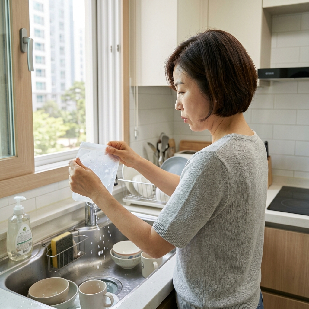 지퍼백 씻어서 다시 써도 되는지 헷갈린다면, 이 기준부터 확인