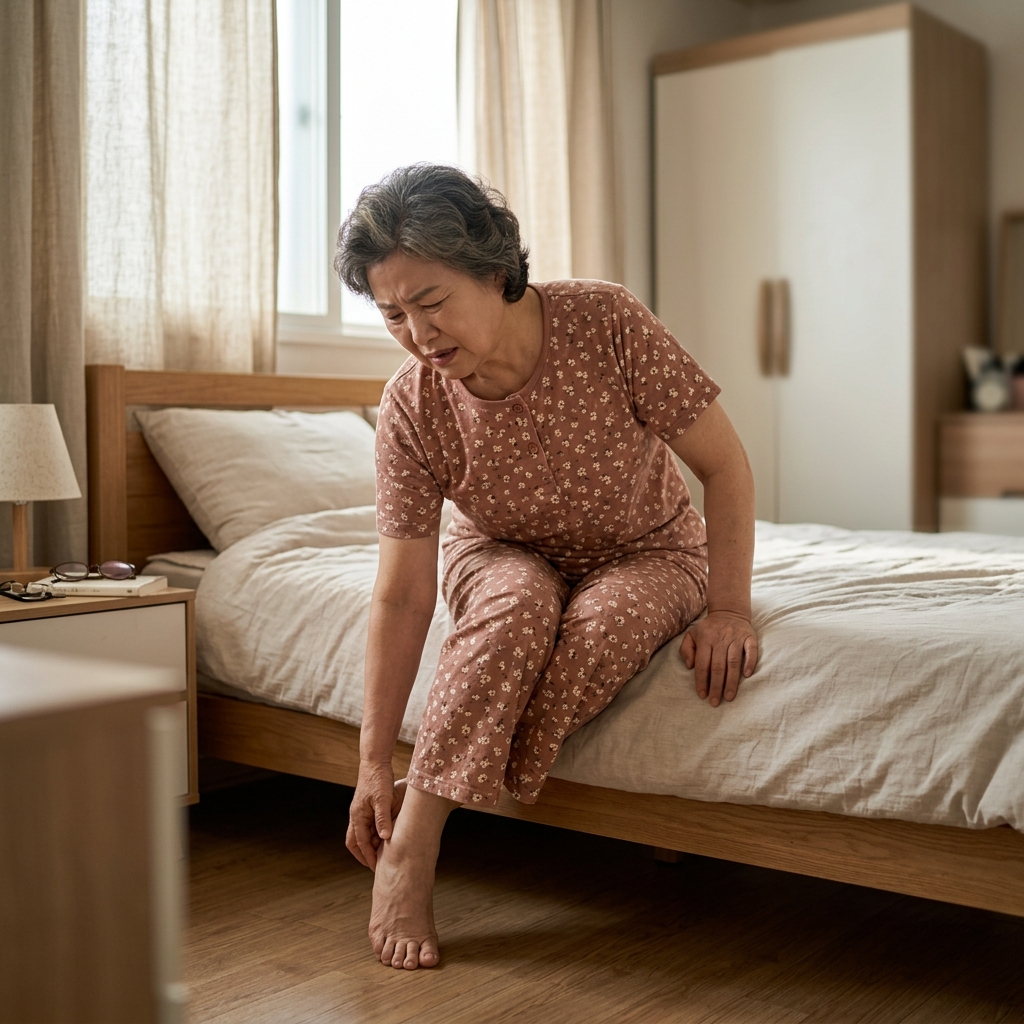 자고 일어나 첫걸음부터 발뒤꿈치 통증…신발·패드부터 확인하세요
