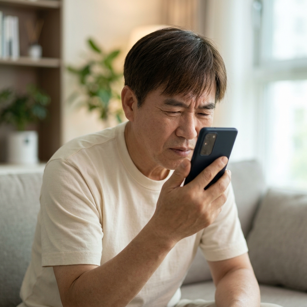 어르신 스마트폰 어렵게 느껴진다면…간편 모드로 화면부터 단순하게
