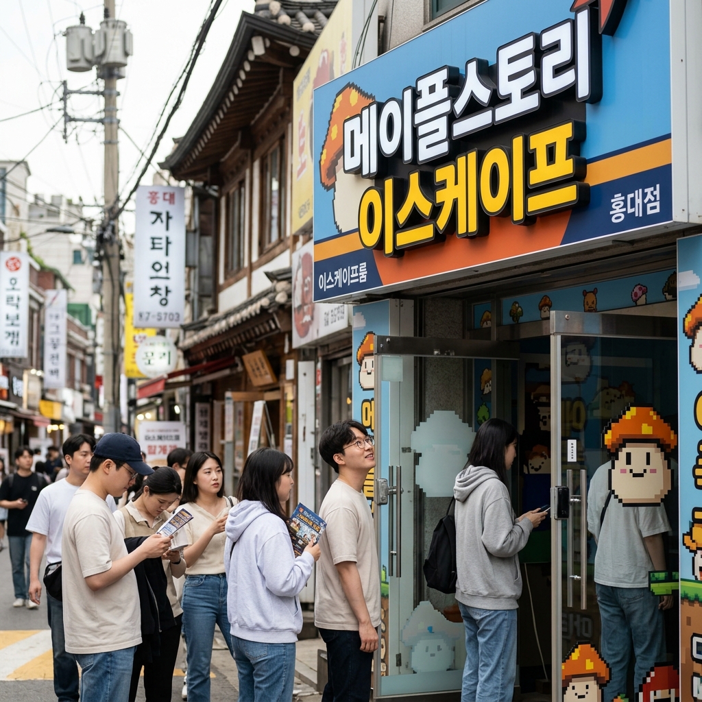 현실로 나온 메이플 월드! 넥슨 공식 방탈출 카페 '메이플스토리 이스케이프' 홍대 오픈