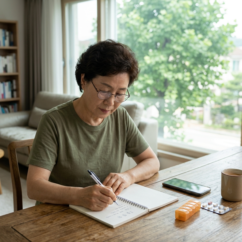 복용약부터 공과금까지, 기억에 기대던 일상을 메모로 바꾼 60대의 선택
