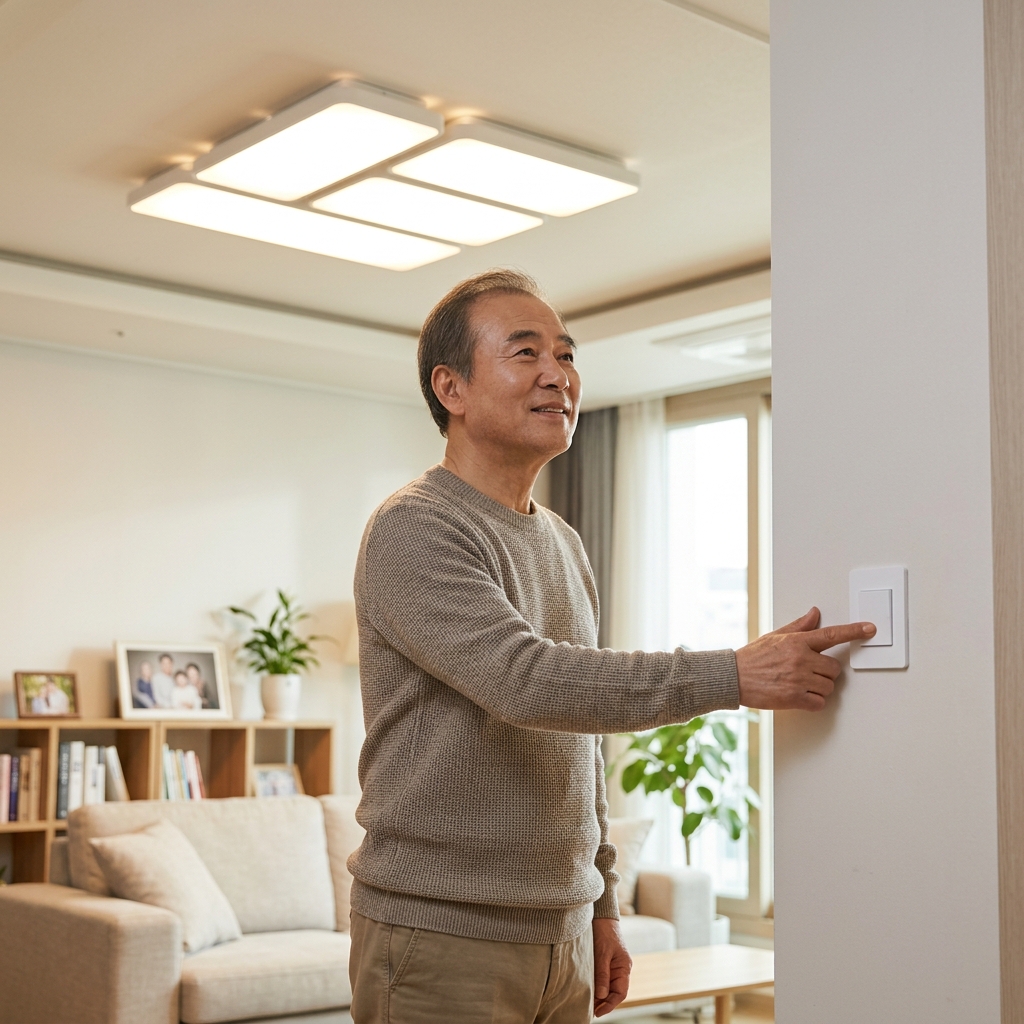 불 켜진 시간만 봐도 움직임 확인한다…독거 어르신 지키는 IoT 조명