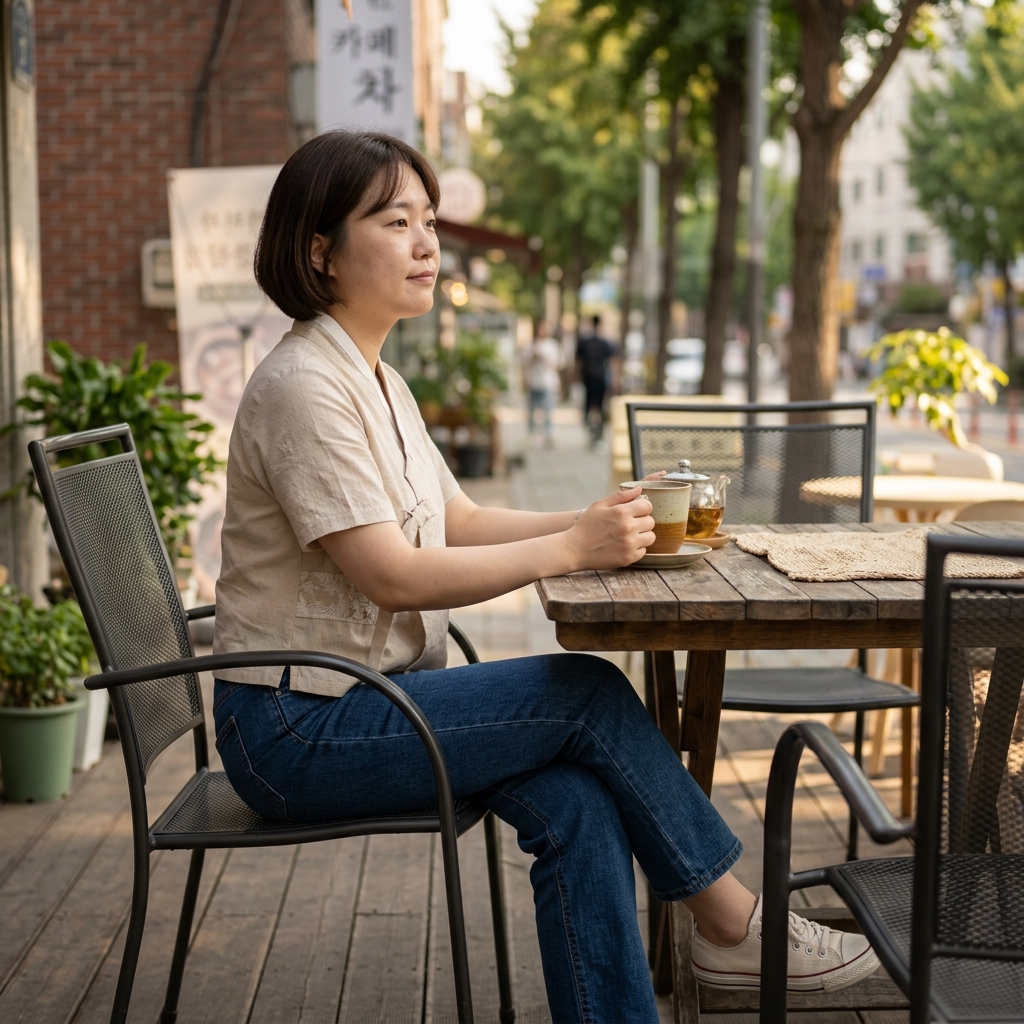 명절에만 입는 한복? 동네 카페도 편한 생활한복 조합법