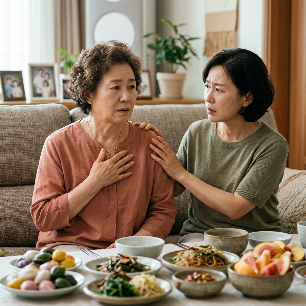 명절 음식 뒤 가슴 답답함, 소화제 먼저일까 응급실 먼저일까?