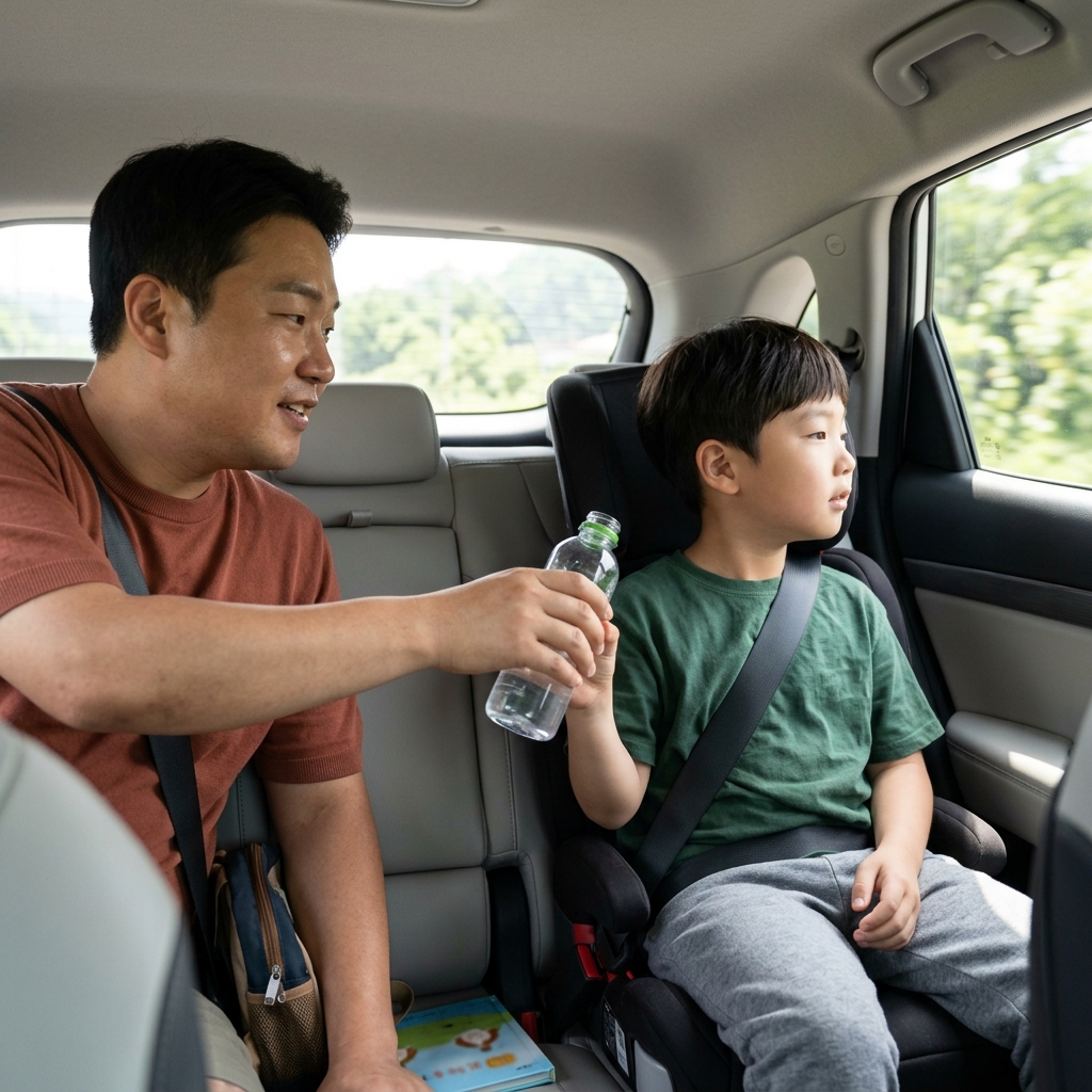 차 타면 토하는 아이 위한 추석 이동 준비, 식사·멀미약 시점 언제가 적당할까