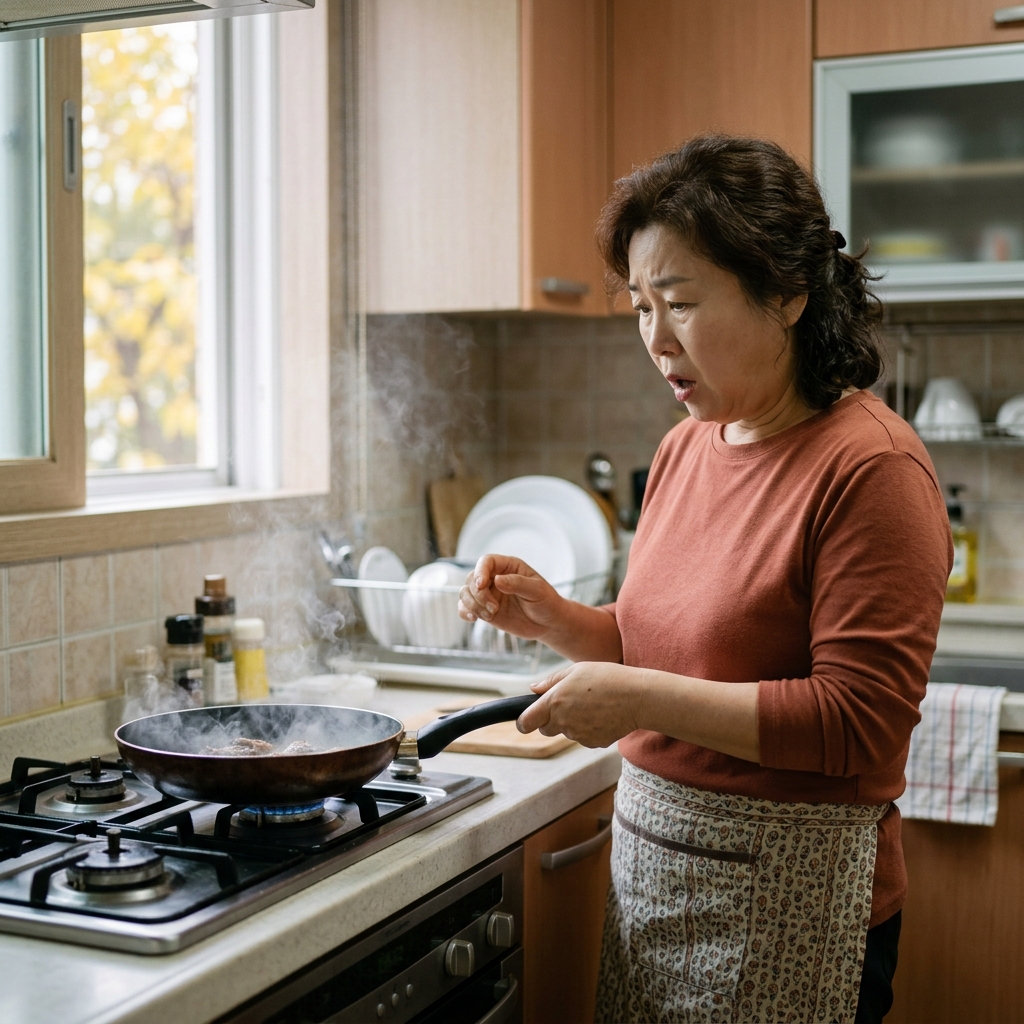 식용유 화재 물 부으면 불길 2m 확산, 뚜껑·소화기 순서 따로 있다