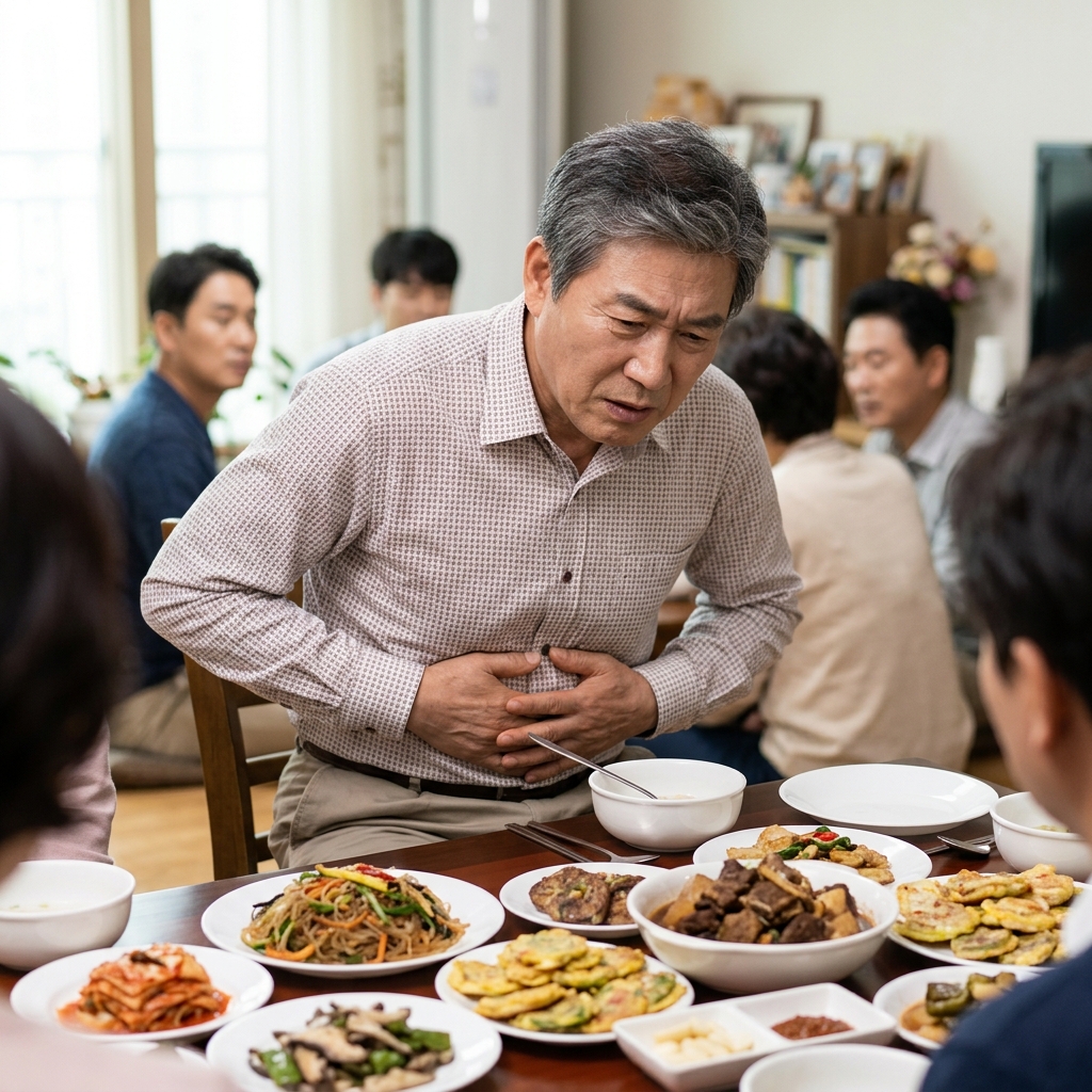 과식 후 배가 터질 것 같을 때, 바로 하면 안 되는 행동