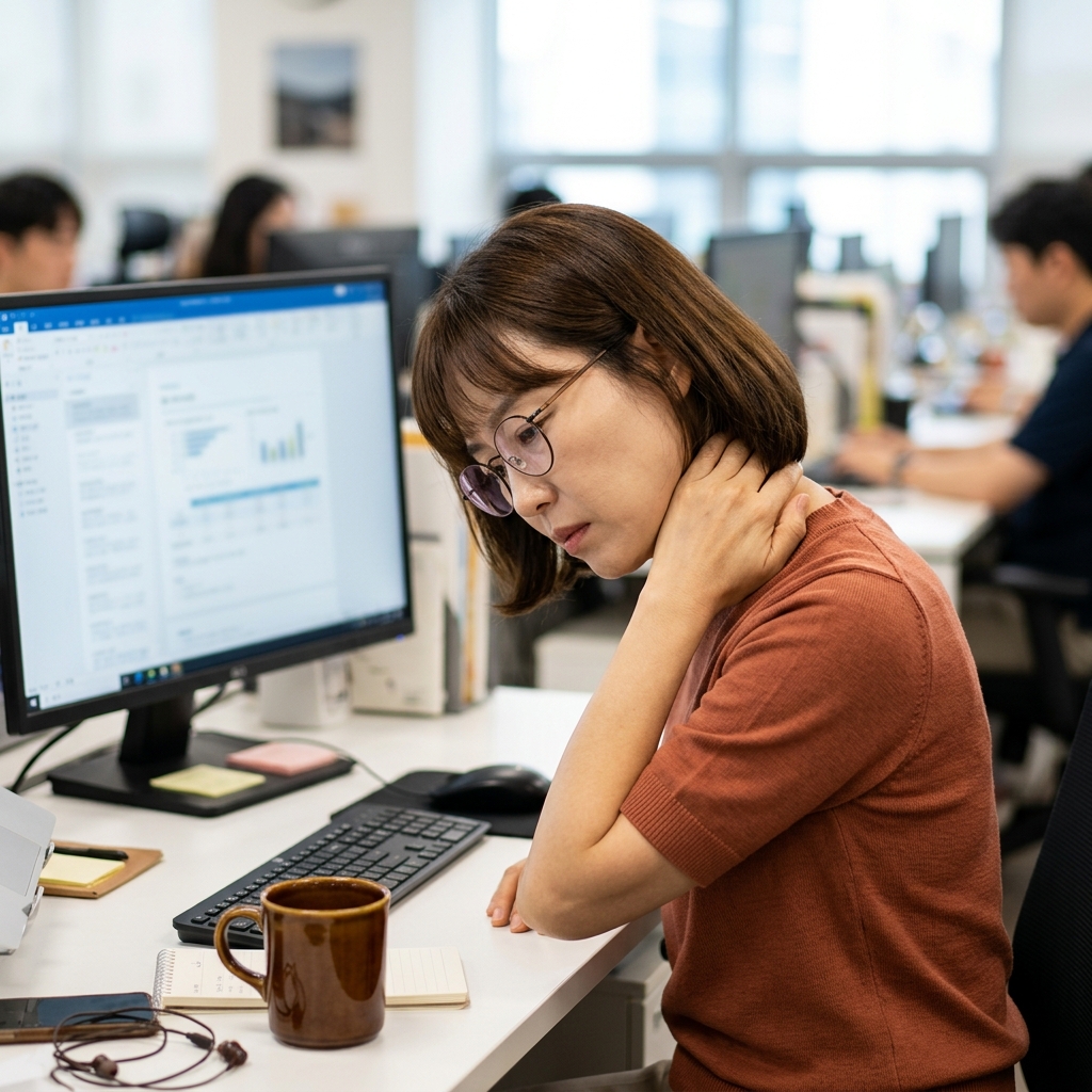 야근 후 머리가 꽉 조이는 듯…뒤통수 아래 ‘이 근육’ 풀어보세요