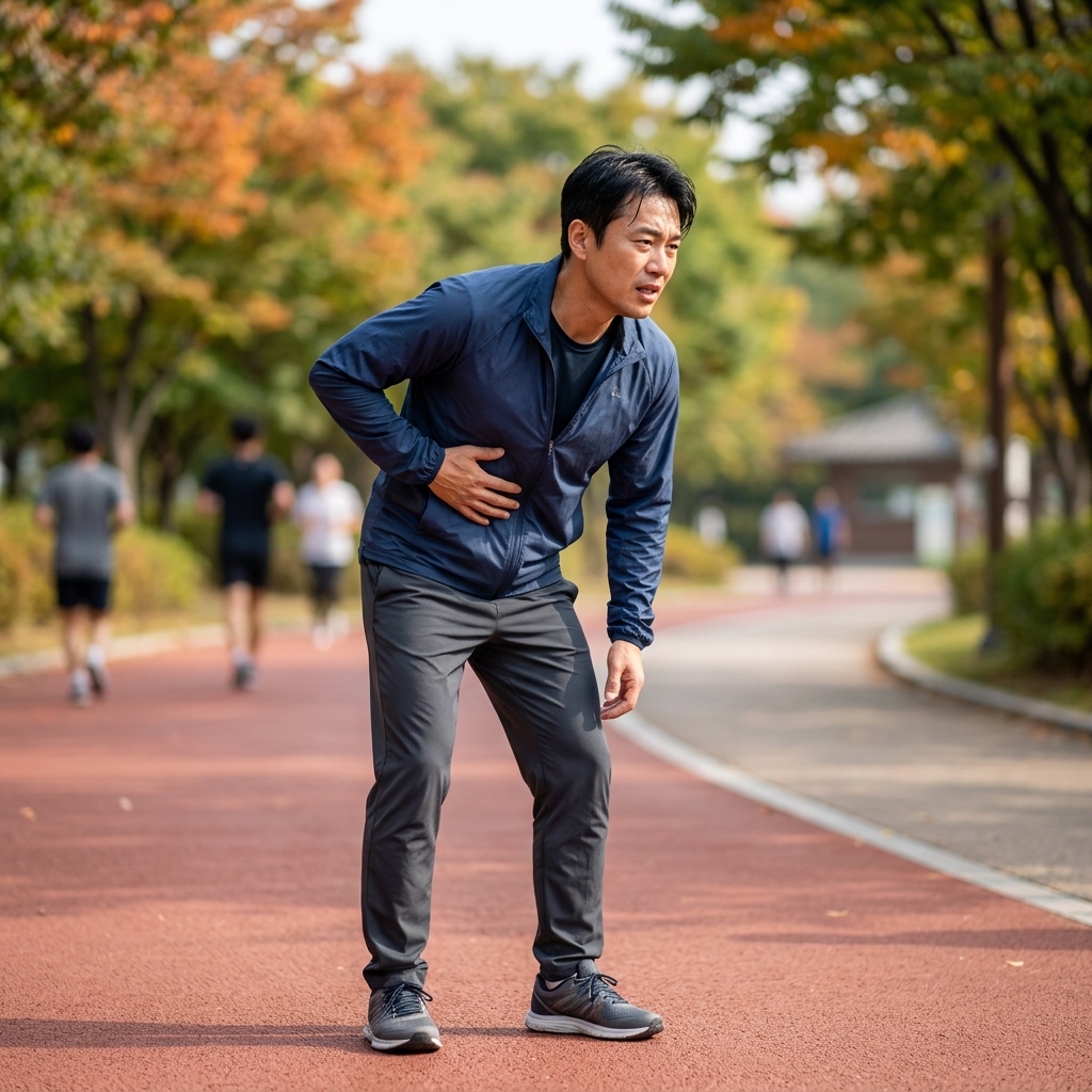 달리기만 하면 옆구리가 찌르는 직장인…멈추면 사라지는 통증을 기록해보니
