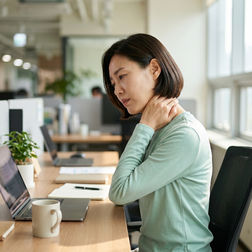 모니터 탓만 했는데…목 통증 만드는 진짜 원인은 책상 세팅