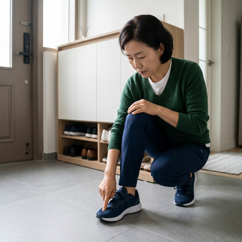 발바닥 통증 반복된다면, 평발 여부보다 신발 상태 먼저 점검