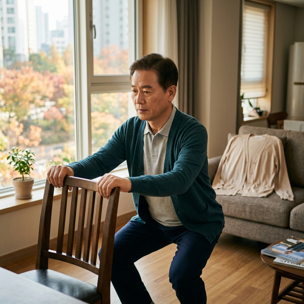 환절기마다 다리에 힘 풀렸다…의자 스쿼트로 달라진 보행