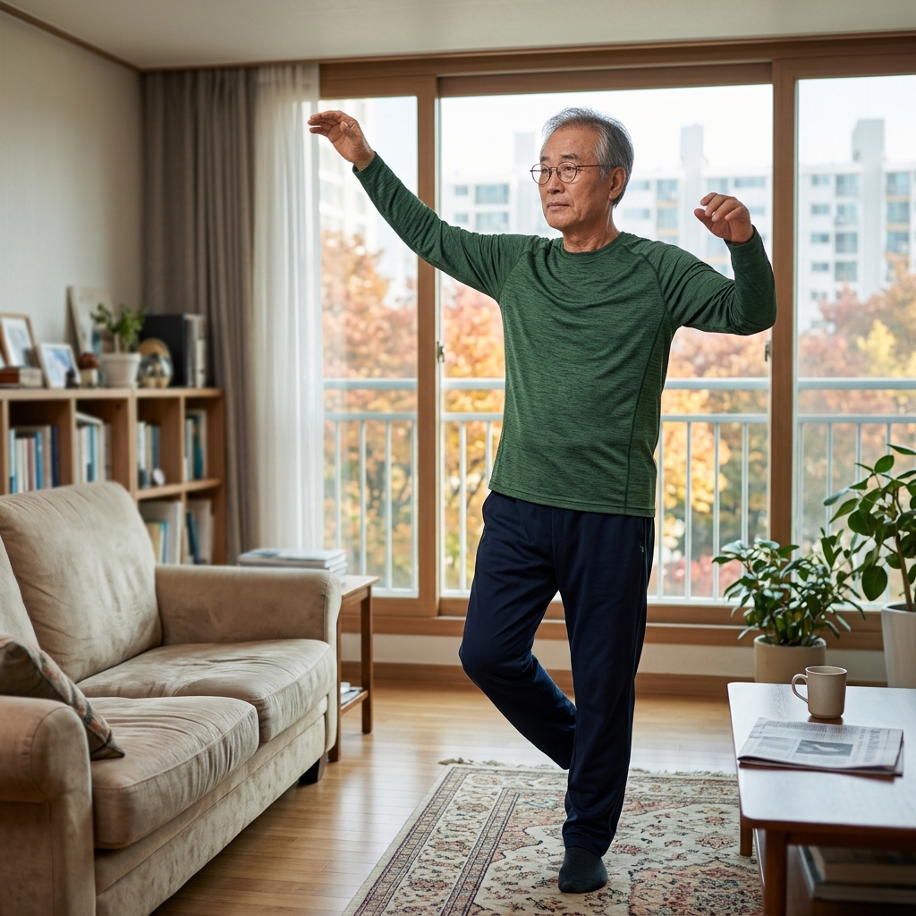 아침 산책 나선 70대, 왜 5분 먼저 준비해야 할까