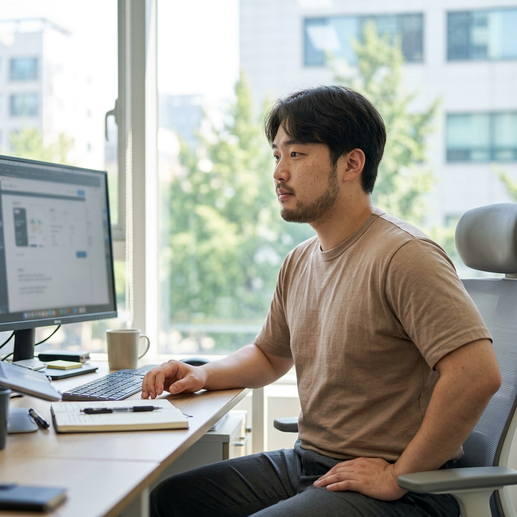 50분 앉았다면 한 번 일어나세요…골반 통증 줄이는 생활 습관