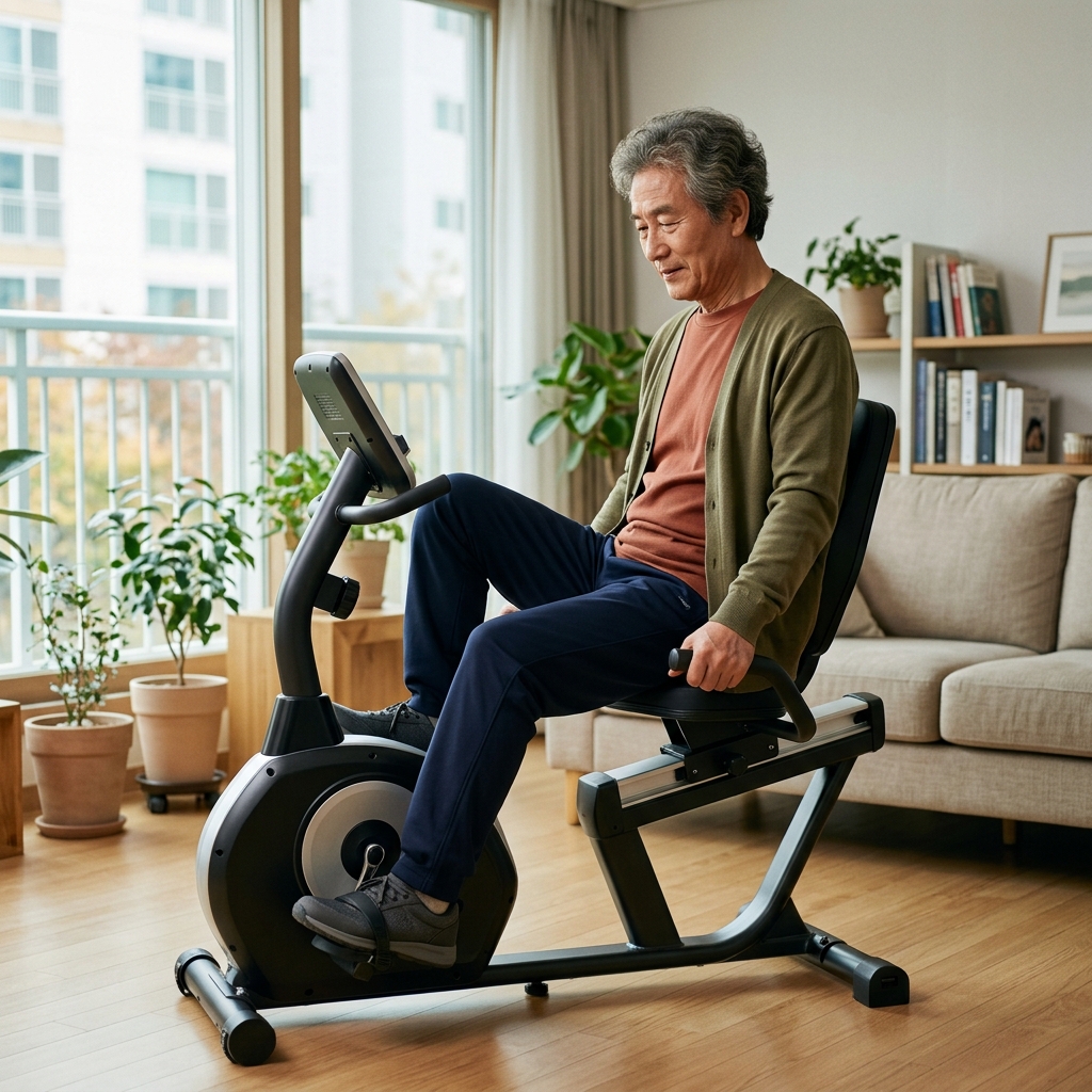 저항은 낮게, 시간은 10분부터…시니어 실내 자전거 안전하게 타는 방법