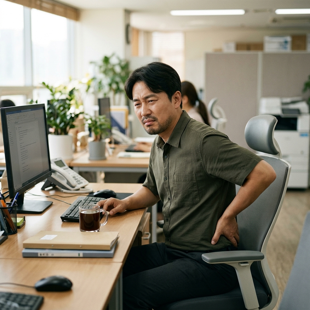 타월·의자만 있으면 됩니다…오래 앉는 직장인 위한 3분 햄스트링 스트레칭