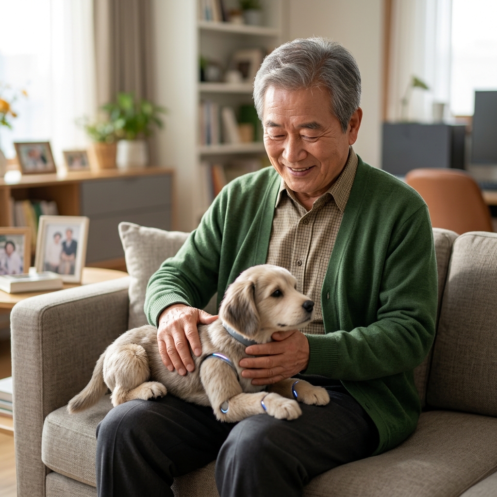 AI로 말 걸고 반응한다…홀로 사는 어르신 위한 ‘로봇 반려동물’ 주목