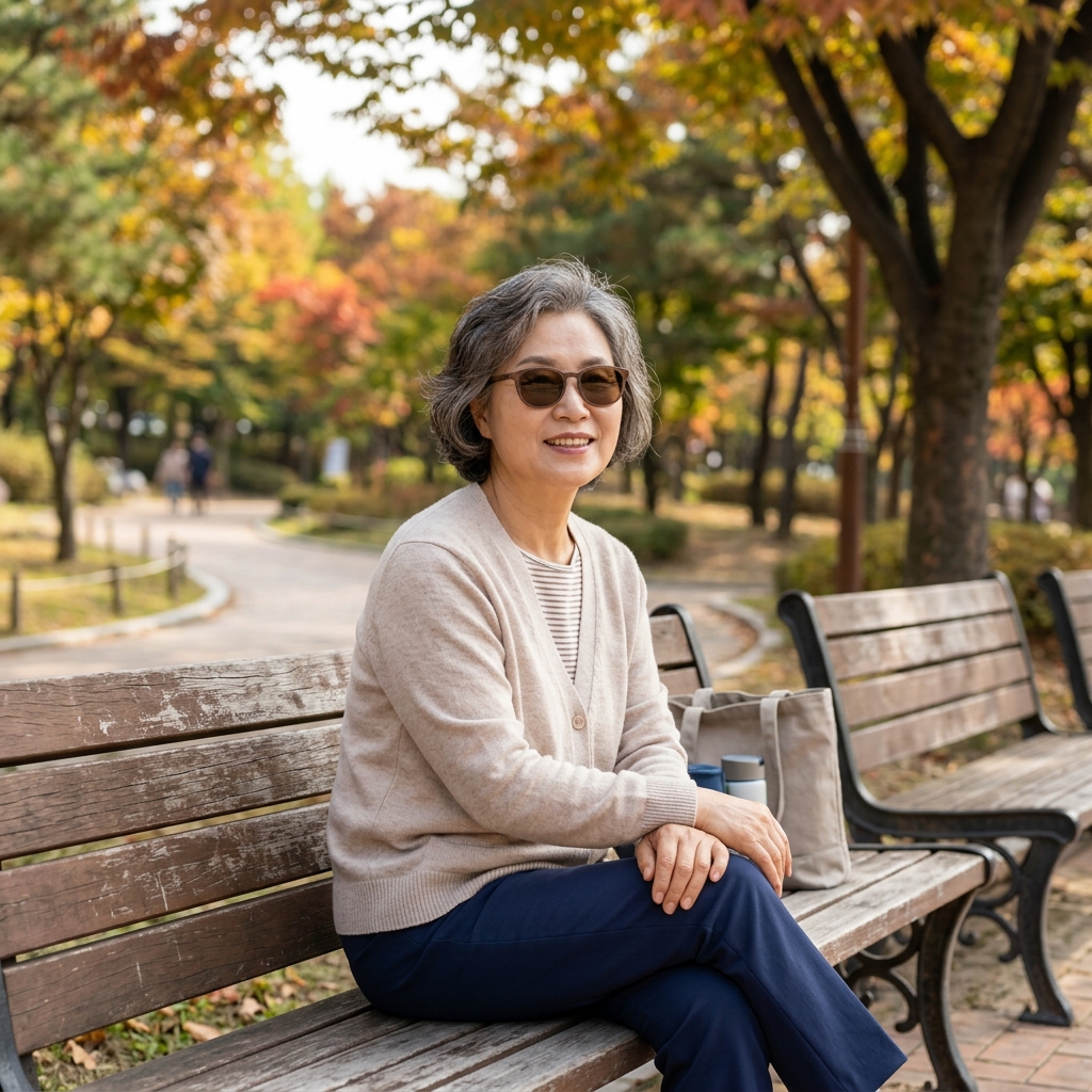 밝은 컬러에 자연 소재까지…나이 들어 더 세련된 캐주얼 룩 연출법