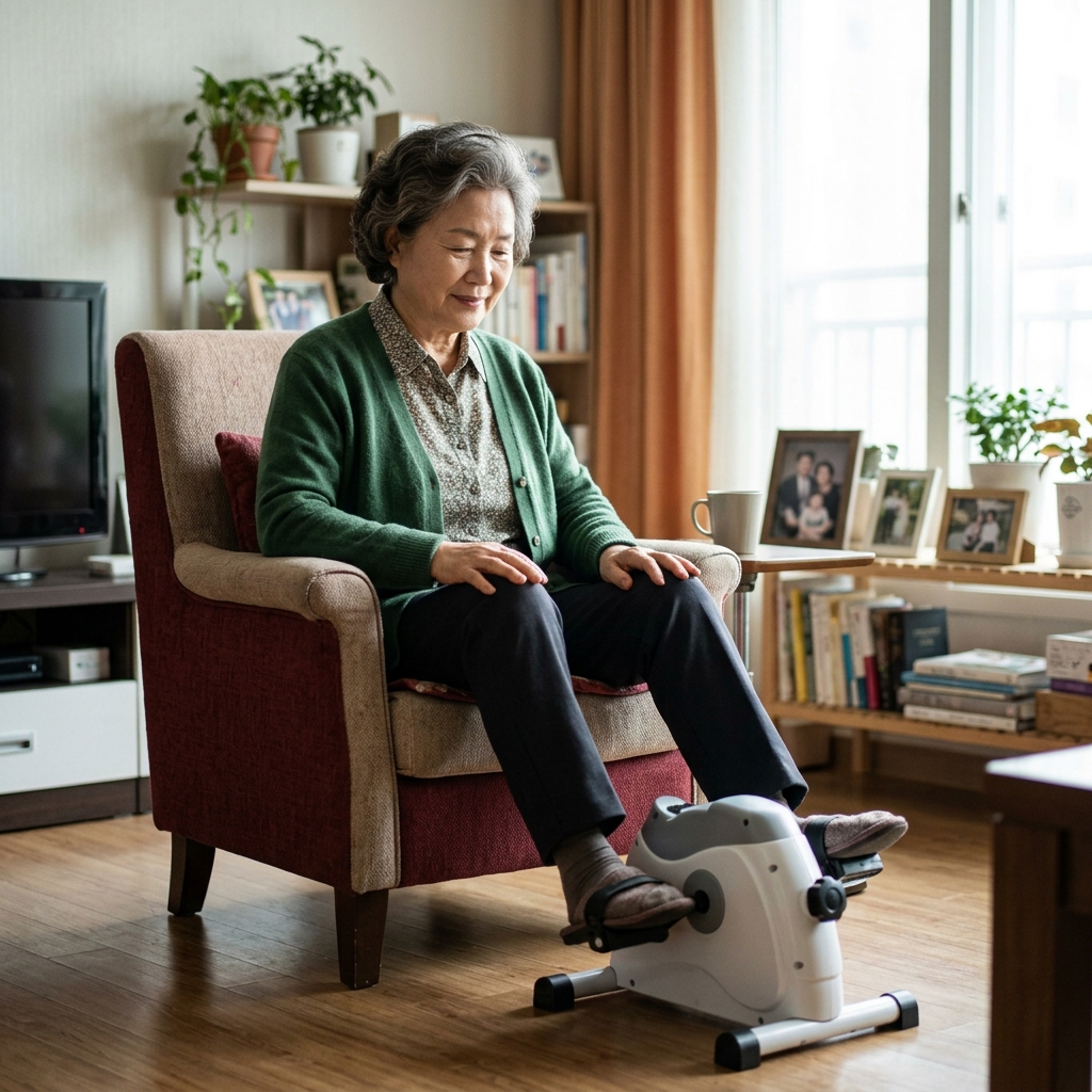 앉은 자세로 페달 돌려도 운동되는 이유…실내 활동량 늘리는 또 다른 방법