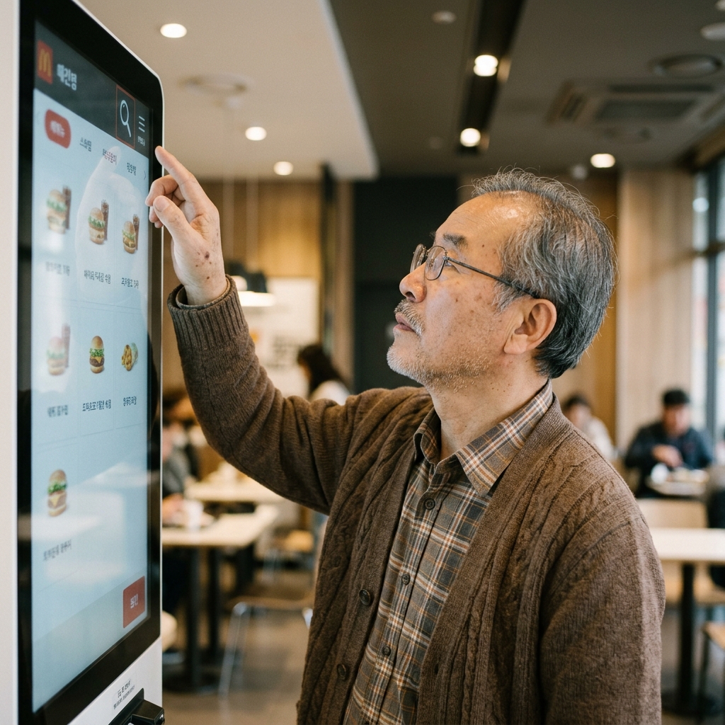 직원에게 도움 요청해도 괜찮다…시니어 위한 키오스크 주문 요령