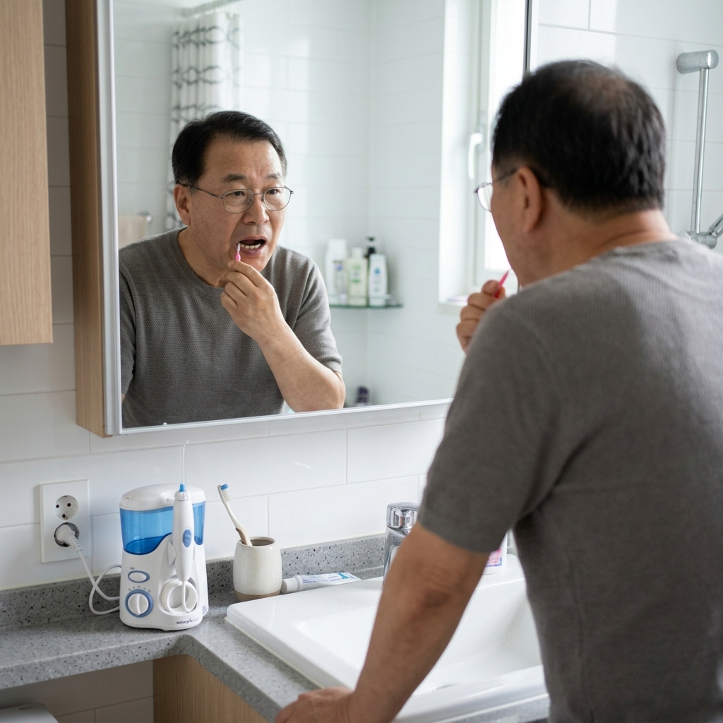 임플란트 관리, 칫솔만으로 끝이 아니다…치간칫솔·워터픽 순서 알아두세요