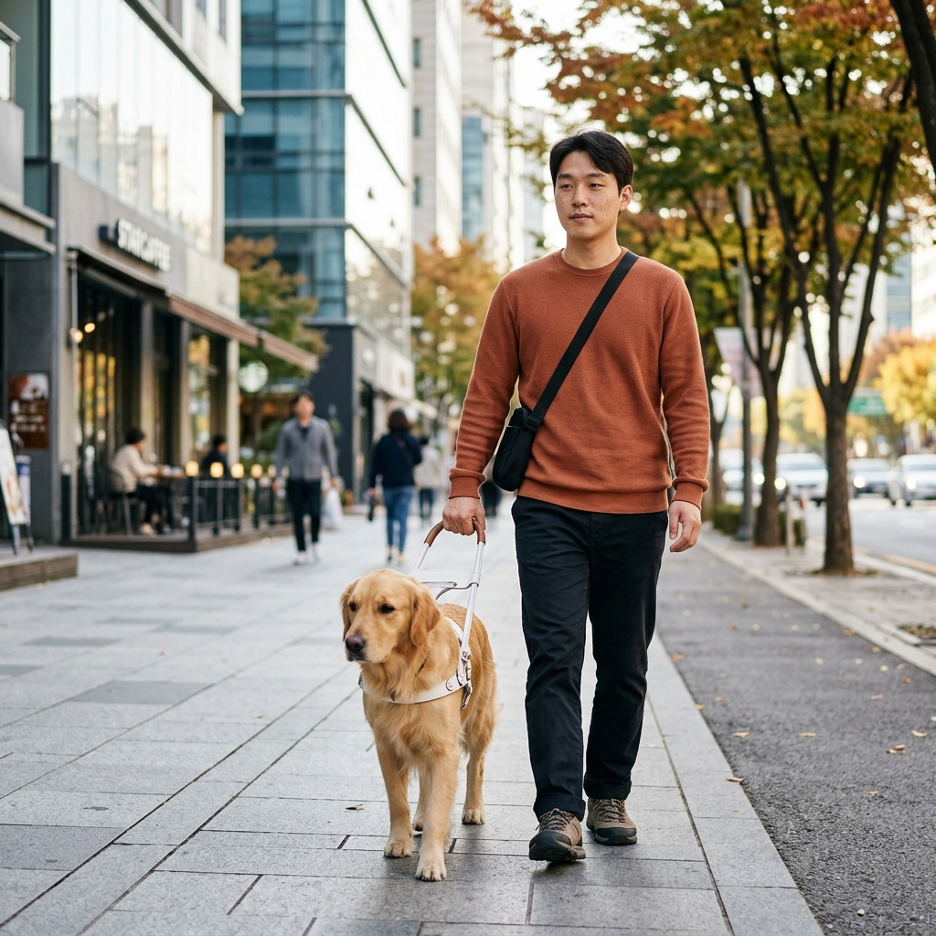 안내견이 귀엽다고 쓰다듬어도 될까요? 지나가며 지켜야 할 예절