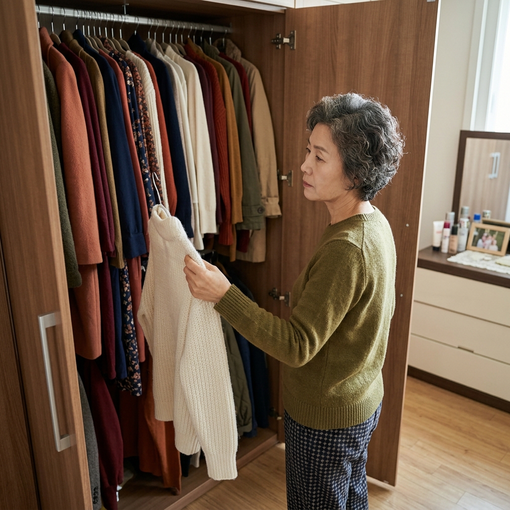 옷은 가득한데 입을 옷은 없다는 60대, 옷장 정리가 먼저다