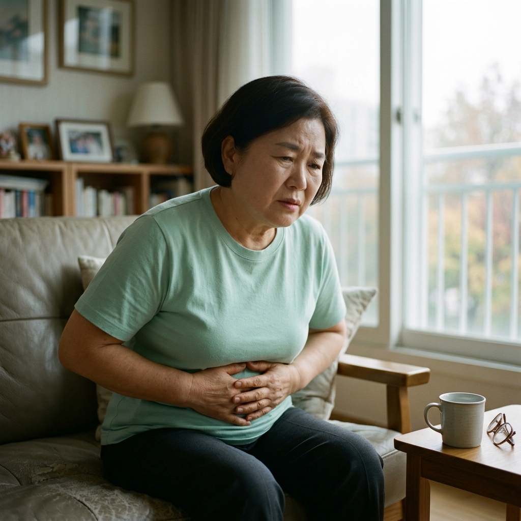 물 적게 마시고 움직임 줄었다면…시니어 소화불량·변비 부르는 습관