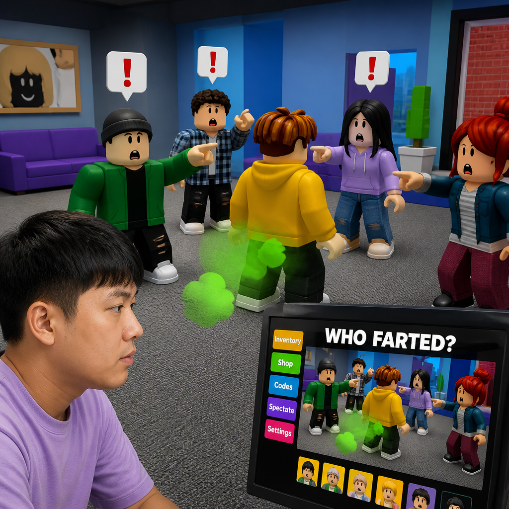 로블록스에서 폭발적 인기, 방귀쟁이 찾기 게임 'WHO FARTED'