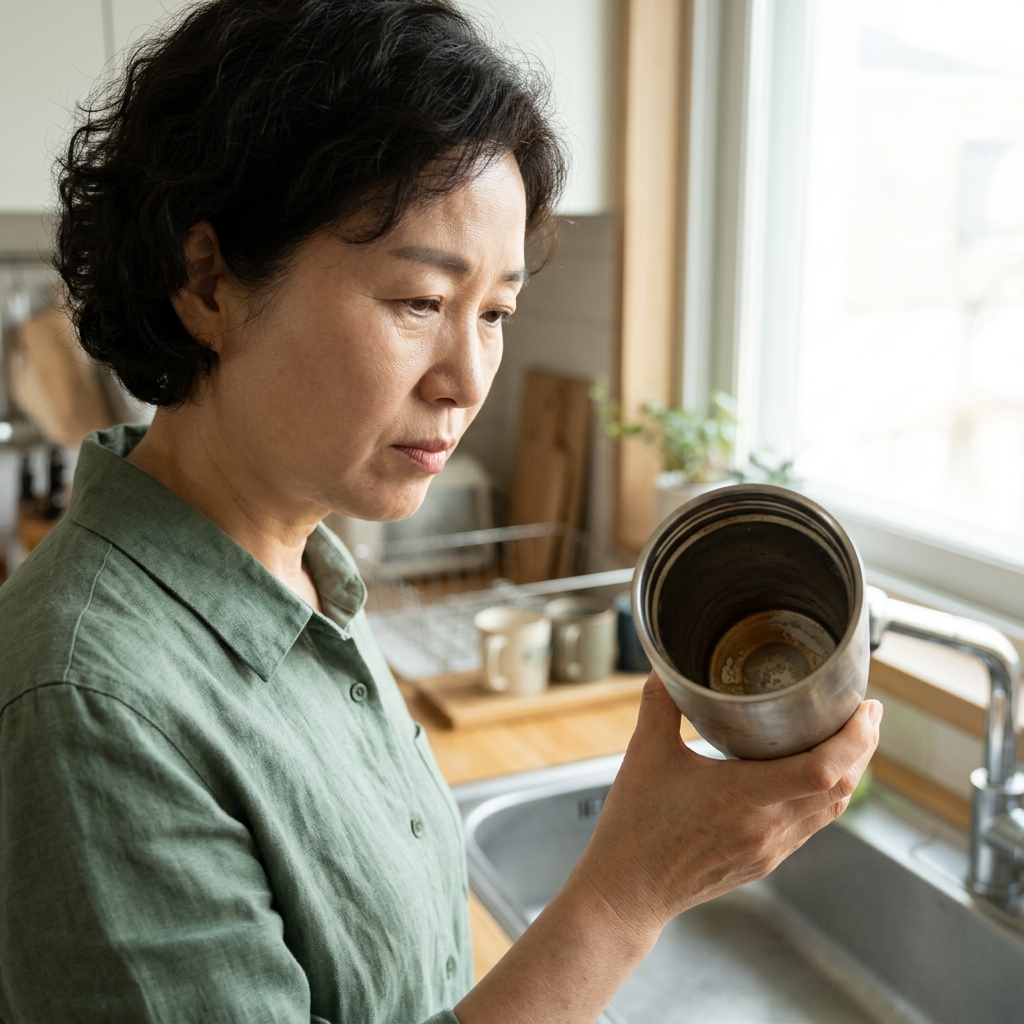텀블러 착색, 세게 문지르지 마세요…집에서 관리하는 세척 요령