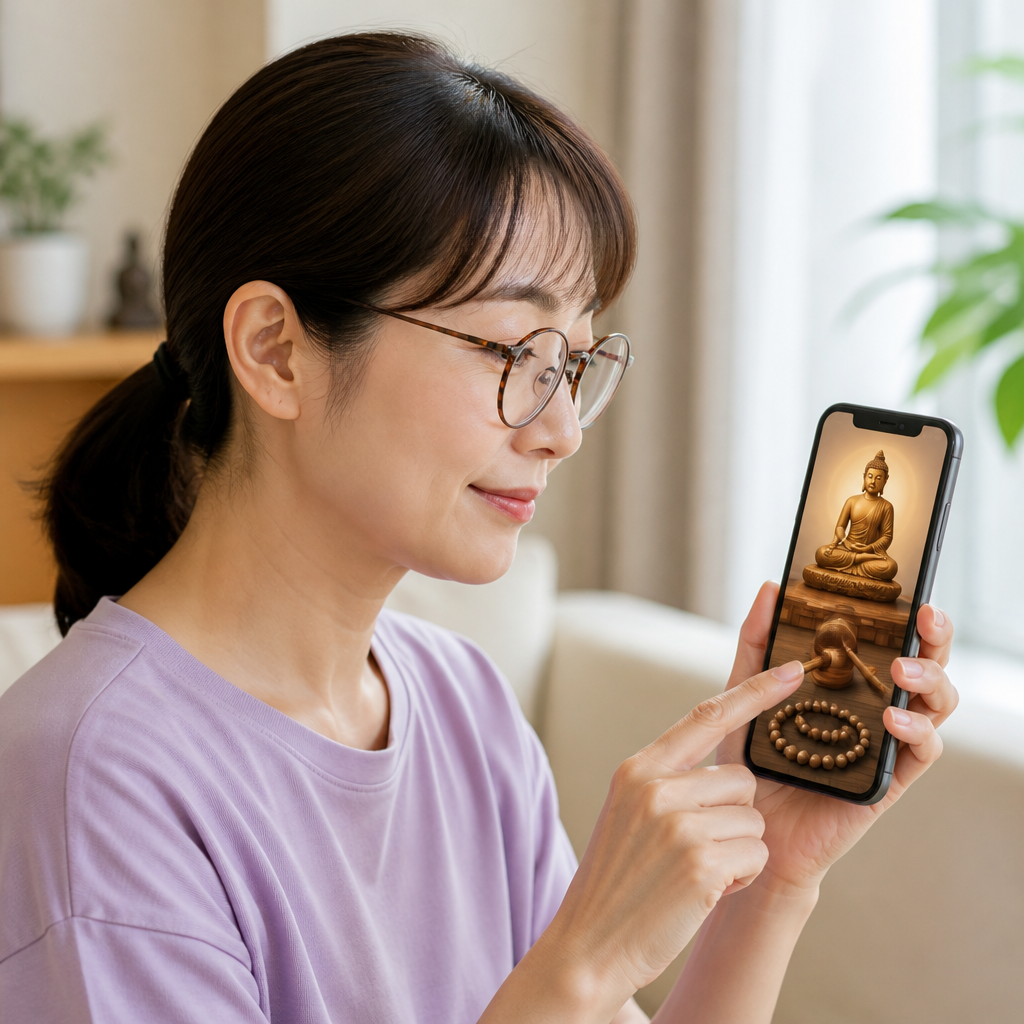 목탁 두드리기부터 염주 굴리기까지, 앱스토어 1위 찍은 '석가머니'의 비밀