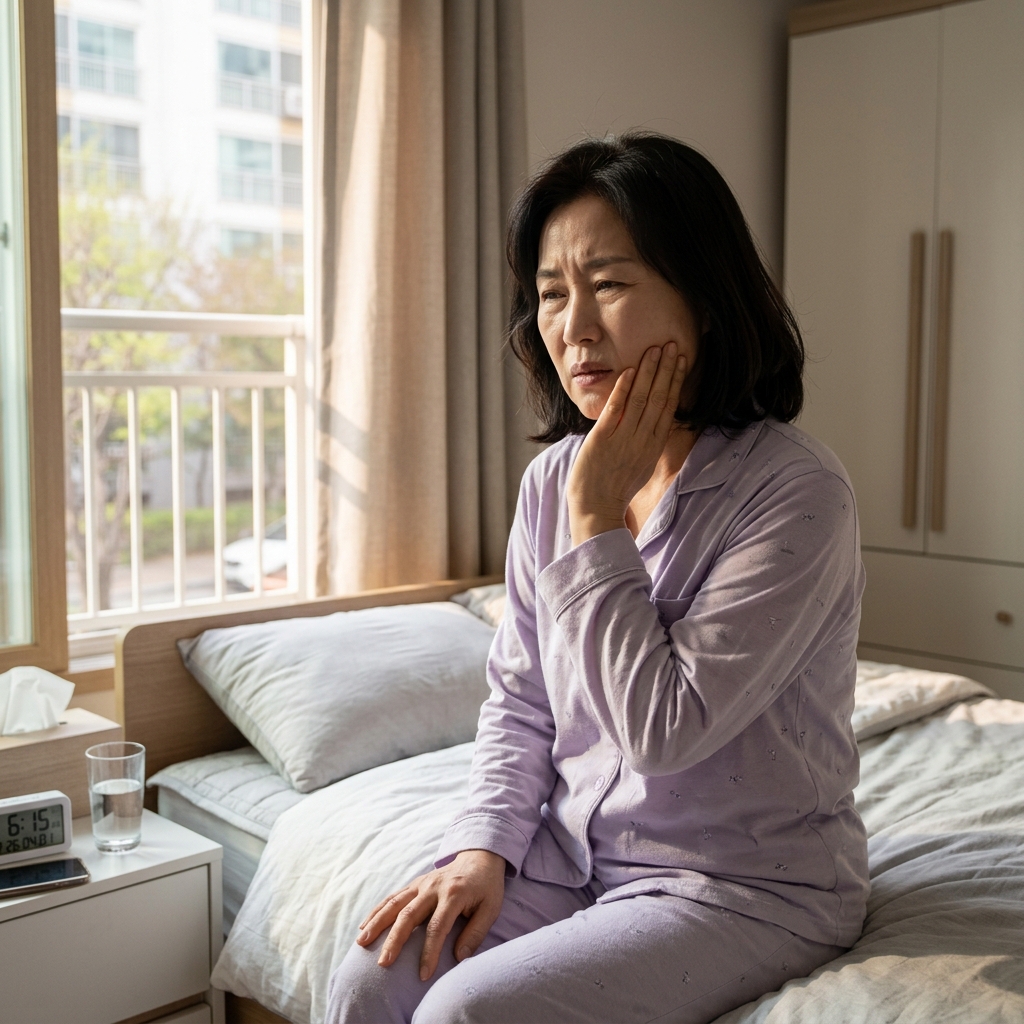 자고 일어나면 턱이 무겁고 뻐근할 때 체크할 습관