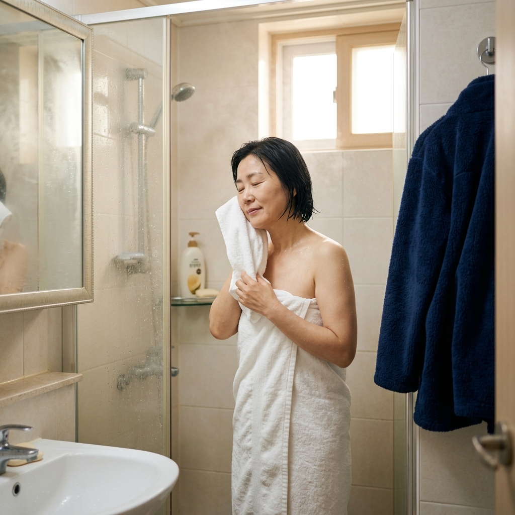 뜨거운 물로 오래 씻지 마세요…겨울철 피부 건조 줄이는 샤워법