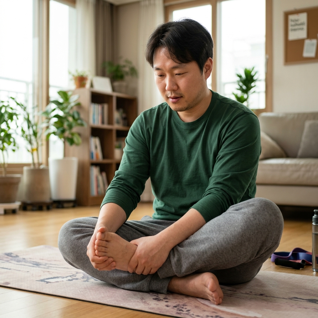 겨울철 몸이 굳고 움직임이 둔해진다면…낙상 예방하는 하체 균형 운동