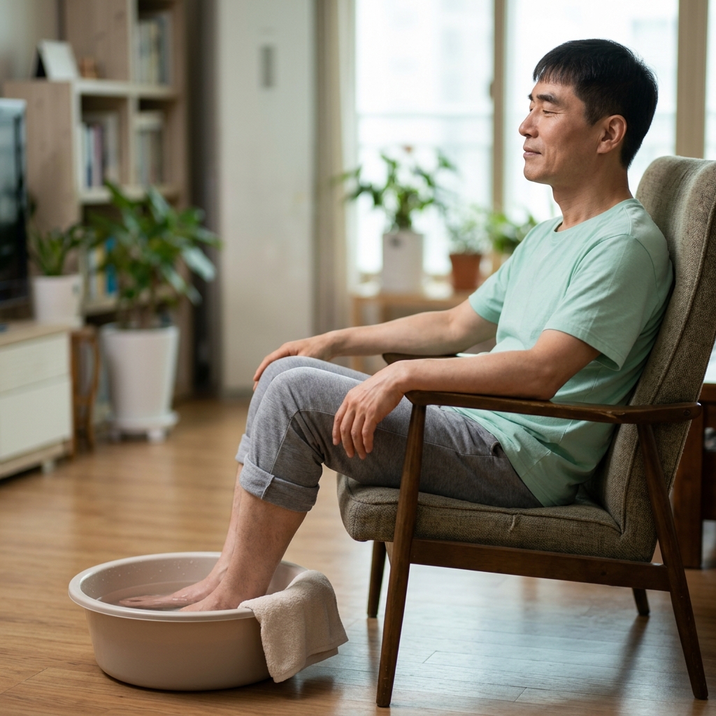 족욕·골프공 마사지·수건 운동까지…발 통증 줄이는 관리법