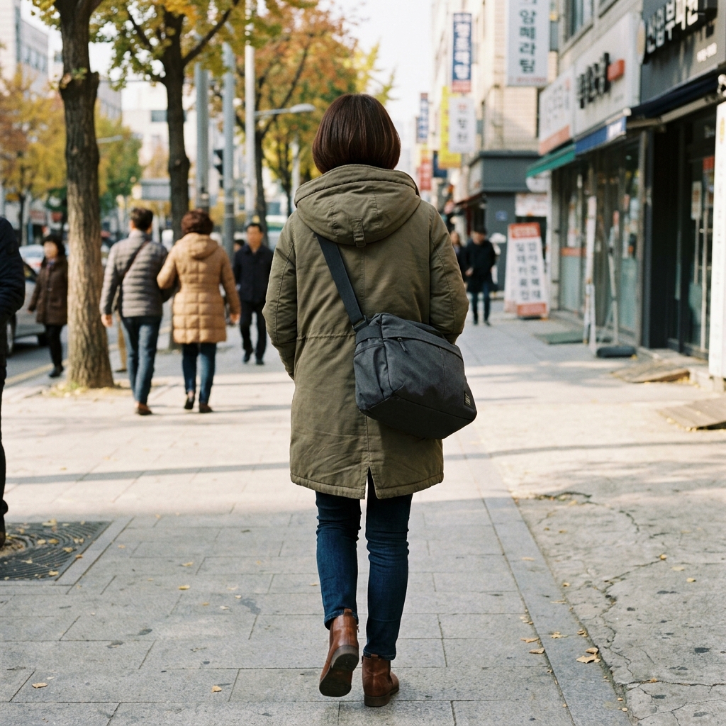 무거운 코트에 숄더백까지 멨다면…목·어깨 통증 줄이는 외출법