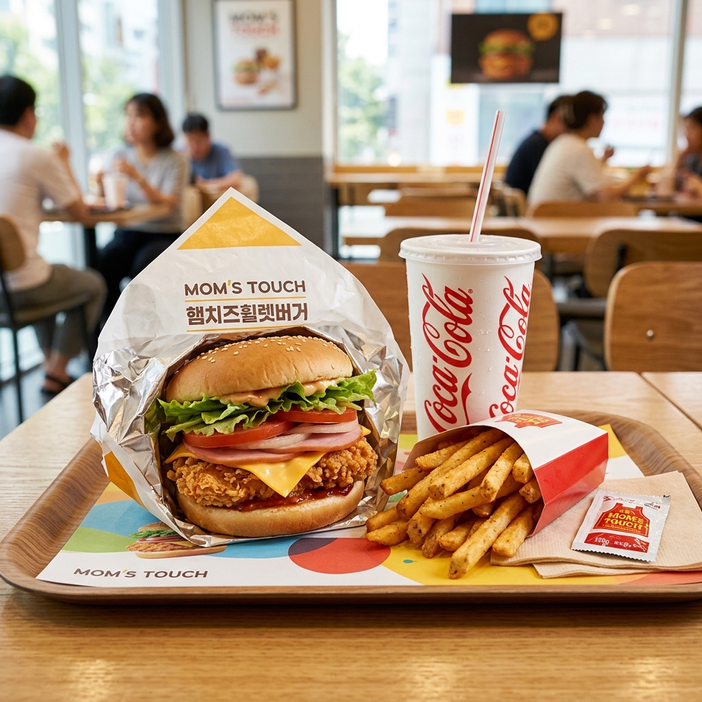 부드러운 햄과 고소한 치즈의 만남, 맘스터치 햄치즈휠렛버거 컴백