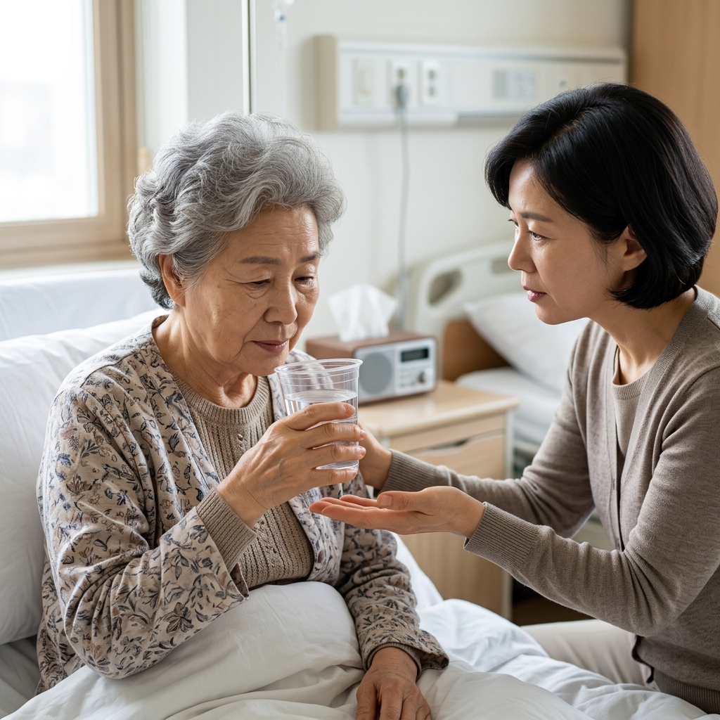 평소보다 식사량이 절반으로 줄었다…감기 걸린 90대에게 위험한 탈수