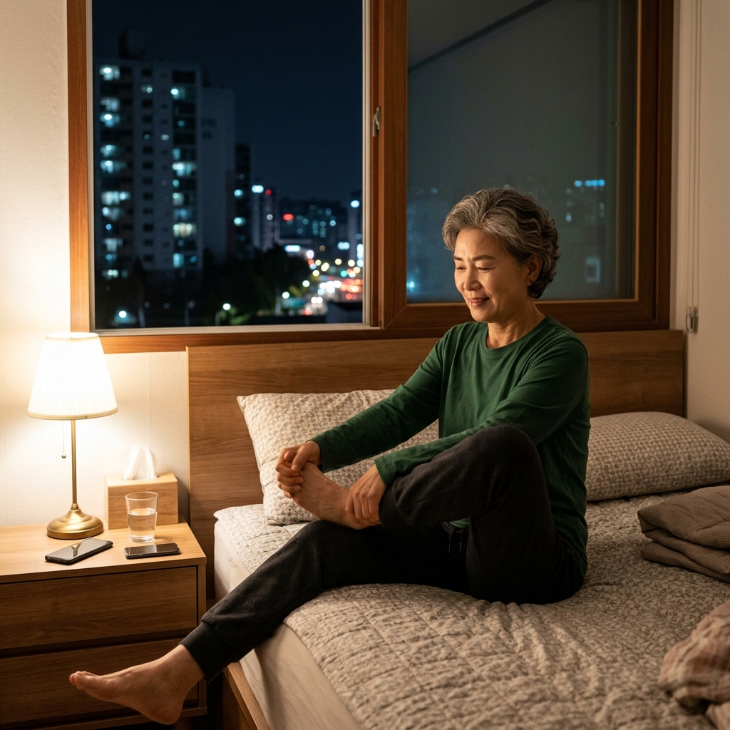 잠들기 전 다리가 자주 뭉친다면 확인하세요…야간 경련 완화하는 생활 습관
