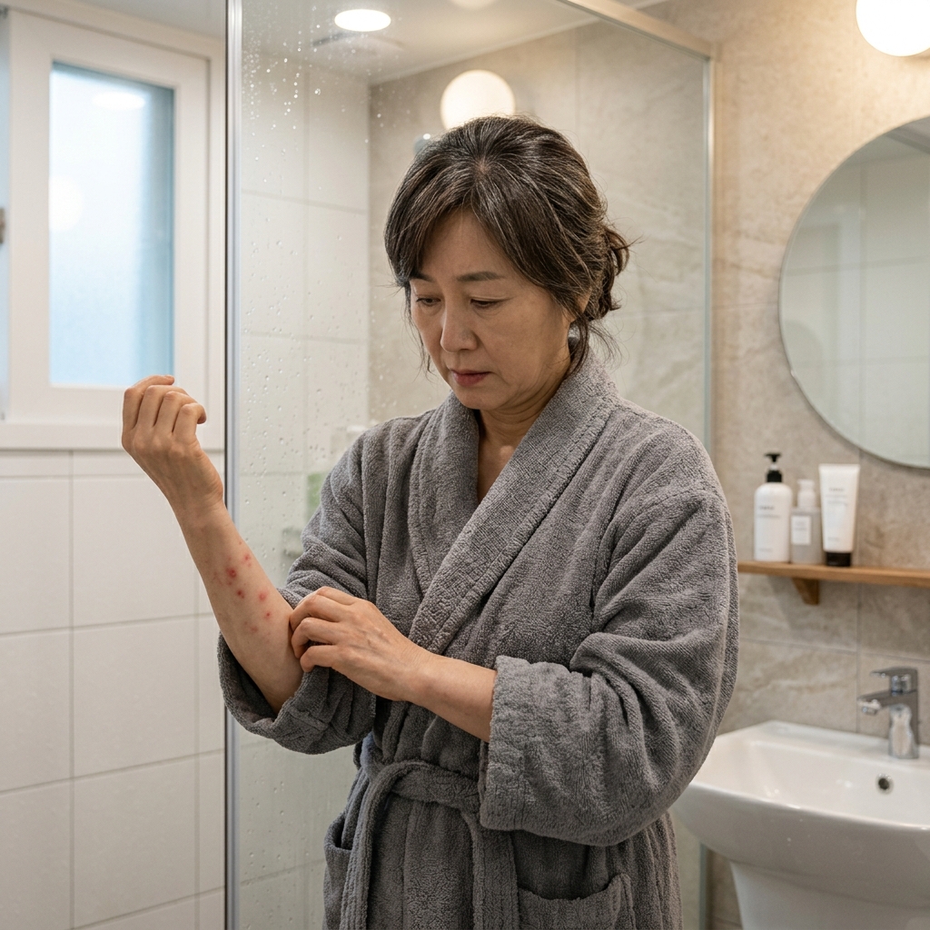 미지근한 물로 바꿨는데도 샤워 뒤 빨개지는 이유…콜린성·한랭·수성 두드러기 차이