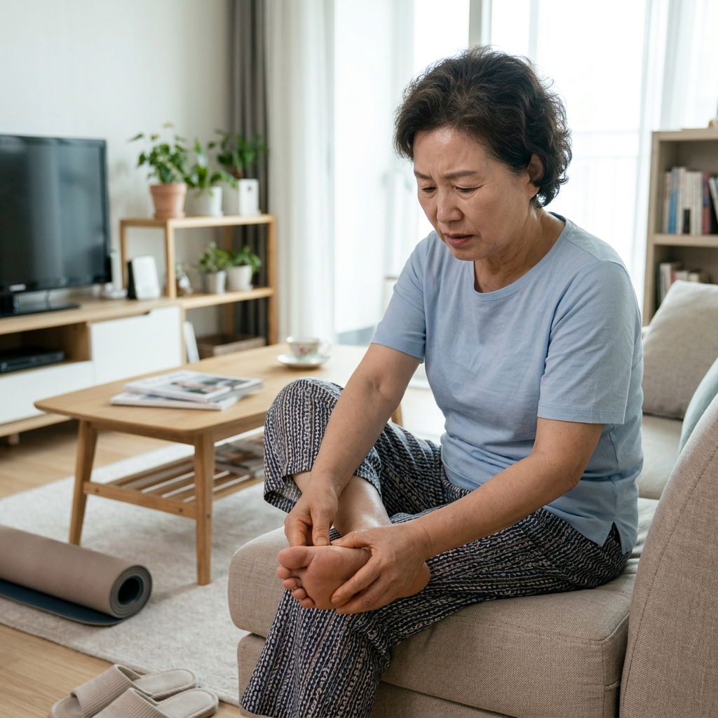 발바닥에 돌멩이 낀 듯…신발 벗어도 계속 아픈 중장년 발 통증의 정체