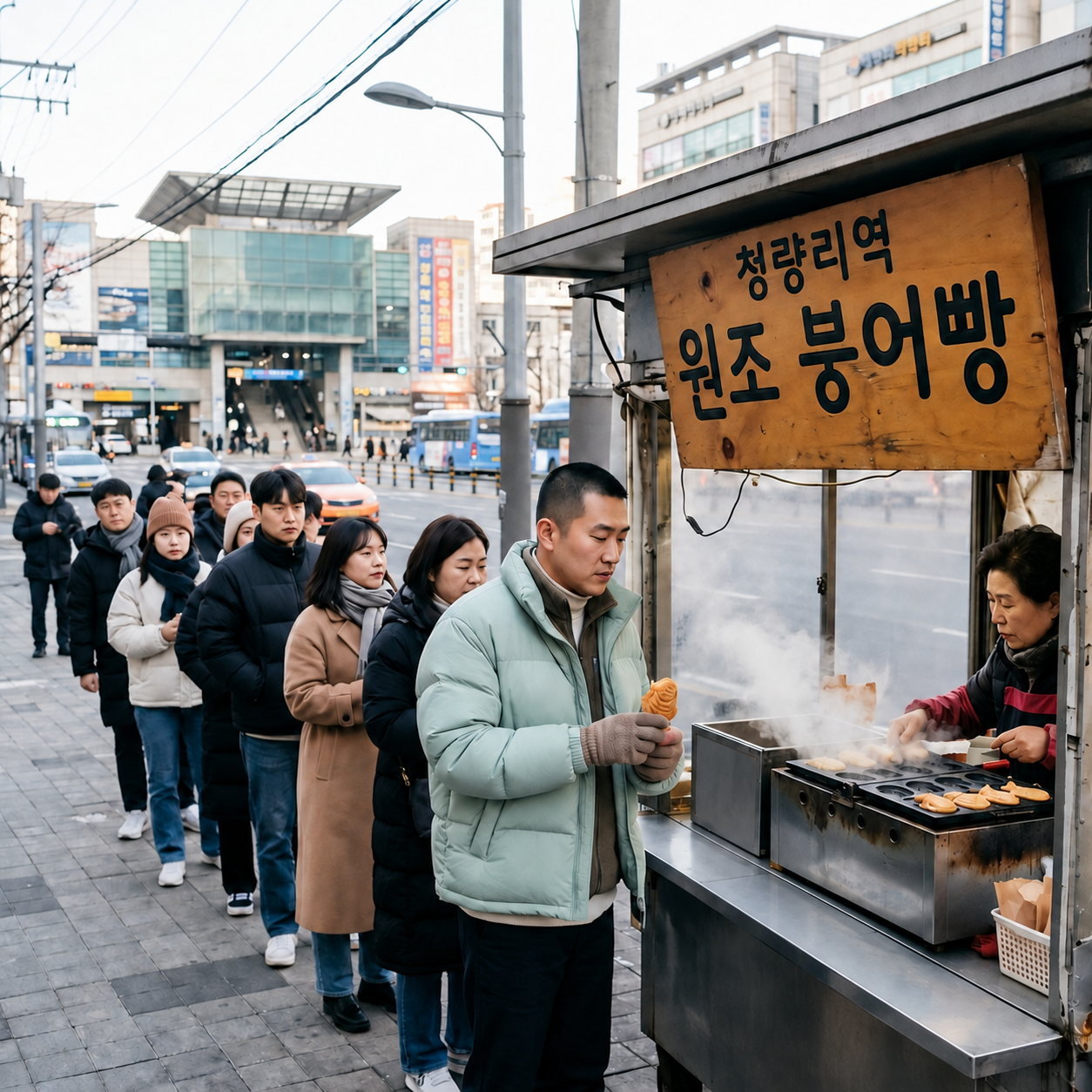 붕어빵 한 개 천 원 시대, 4개에 천 원인 붕어빵집이 있다.