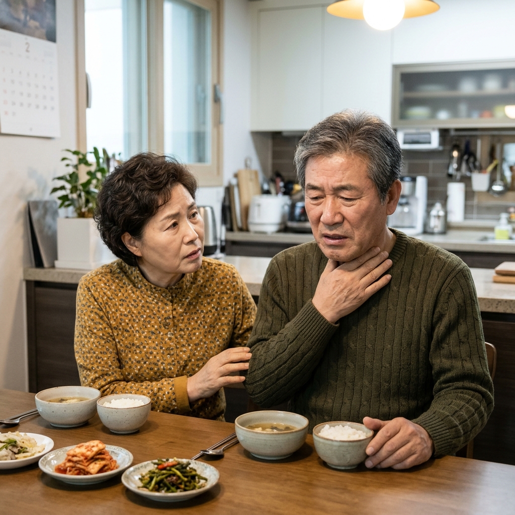 생선 가시 걸렸을 때 밥 삼키면 더 위험하다?