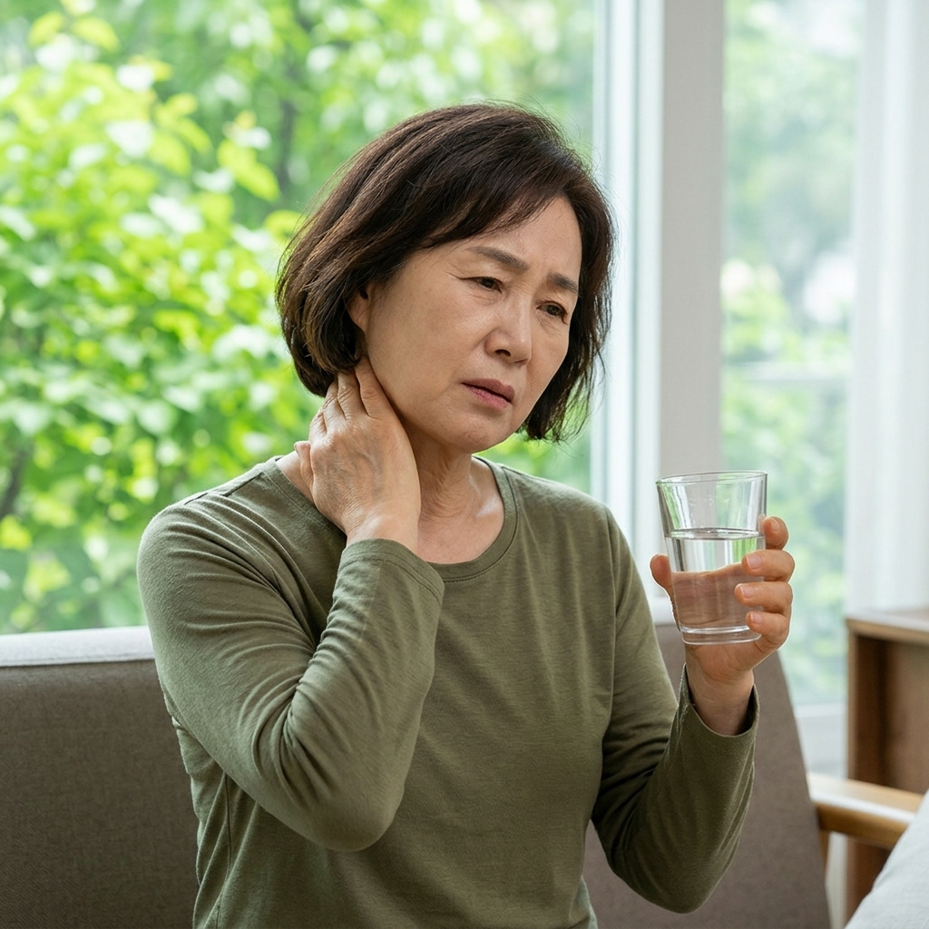 약 먹고 목이 답답할 때, 물 마시기 전 꼭 확인할 것