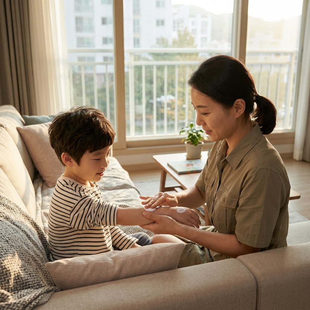 아이 물사마귀 늘어날까 걱정된다면…보습과 병변 관리부터