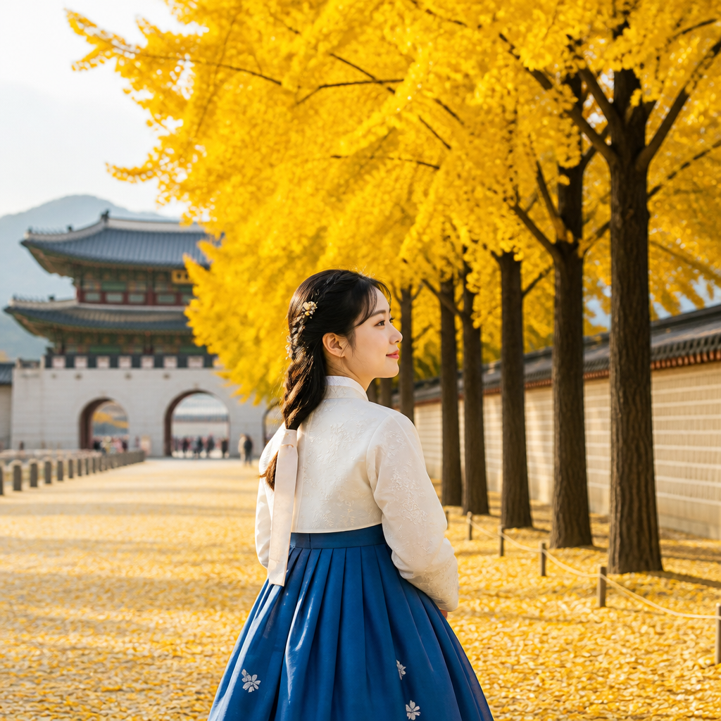 요즘 경복궁에서 유행하는 '장금이 한복'이 뭐길래? 가을 인생샷 아이템 화제