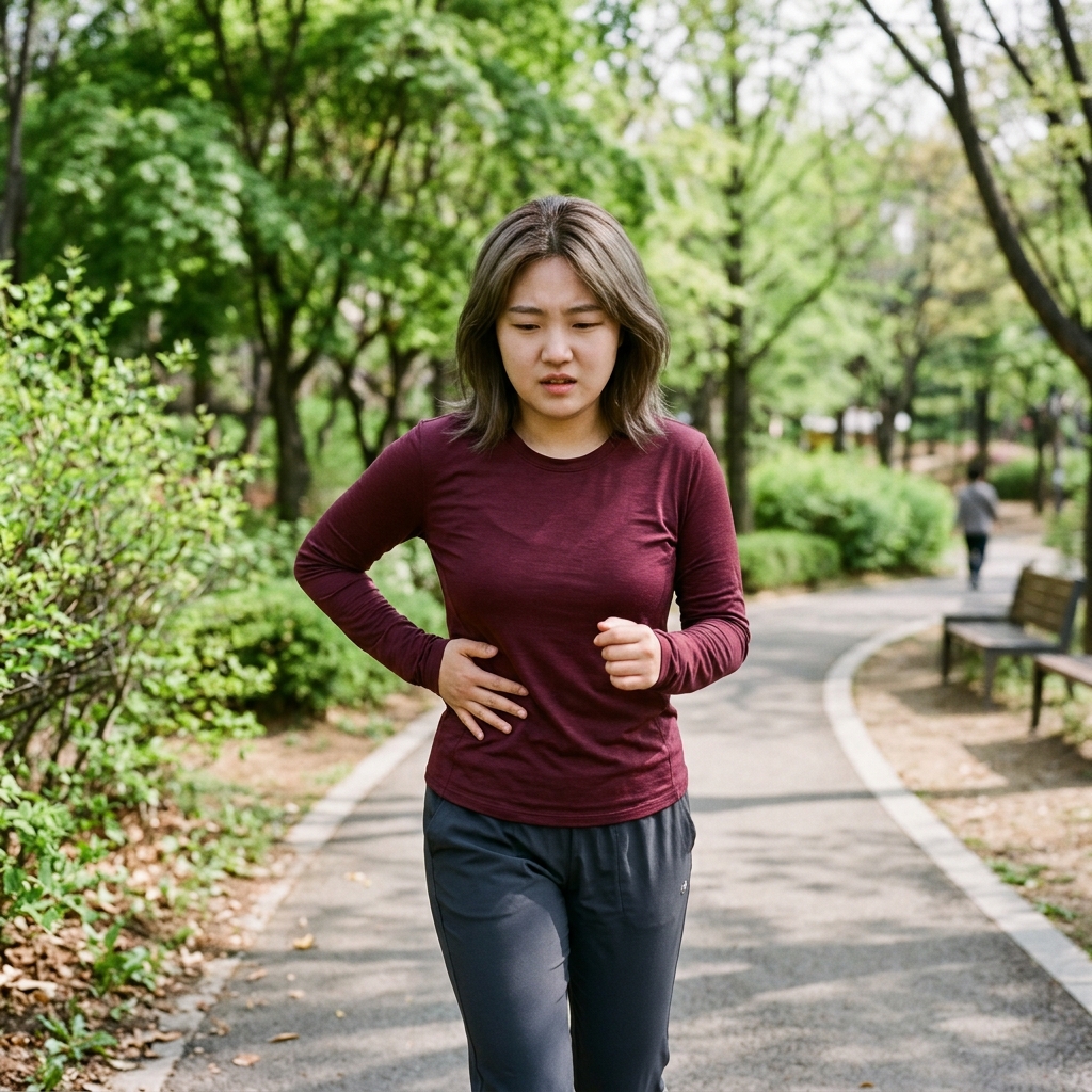 운동 시작 3분 만에 옆구리 통증, 호흡 조절부터 점검하세요