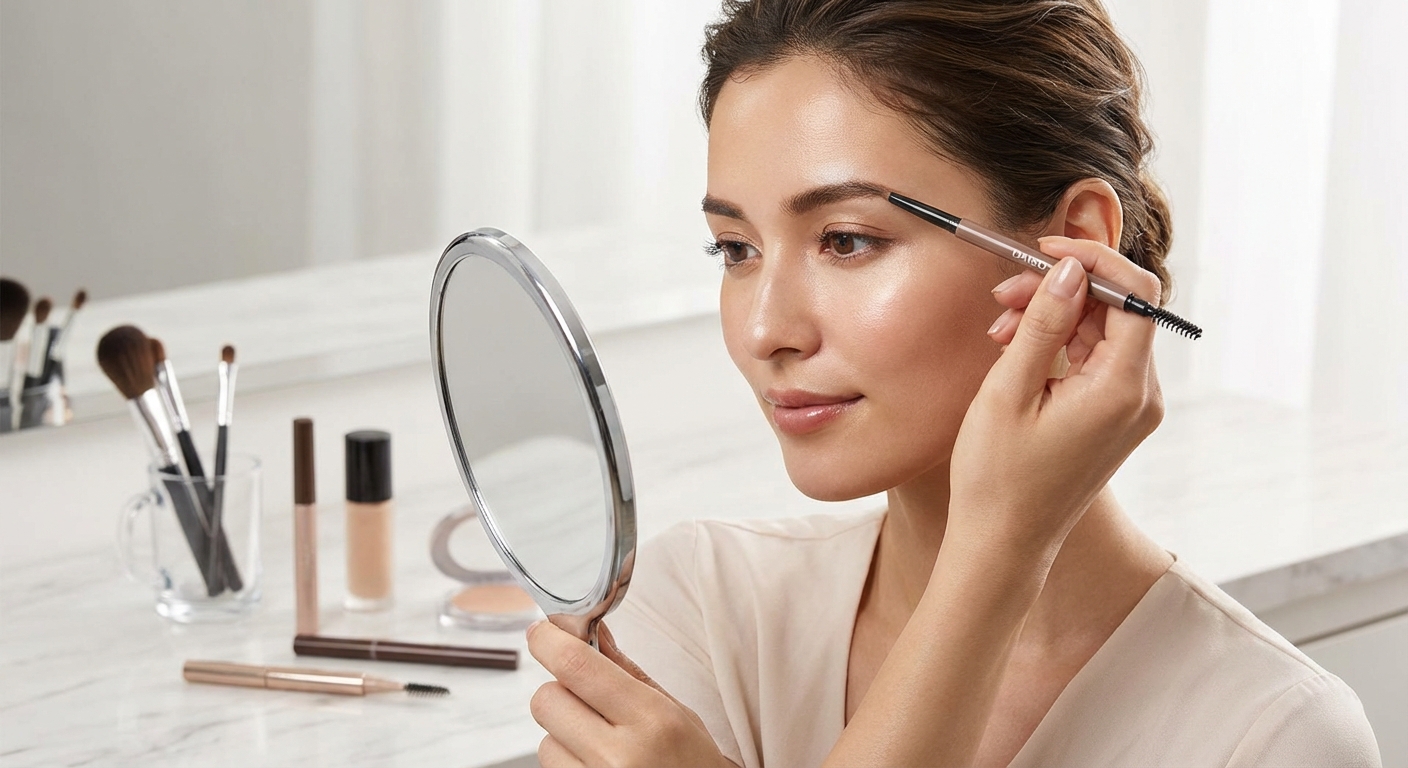 다이소 아이브로우 펜슬 사용 샷