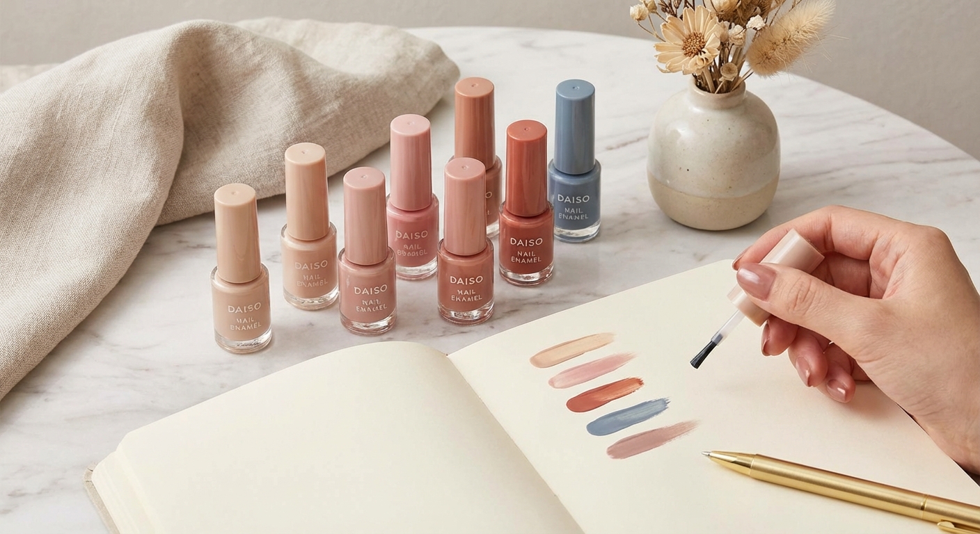 다이소 네일 에나멜 색상 스와치