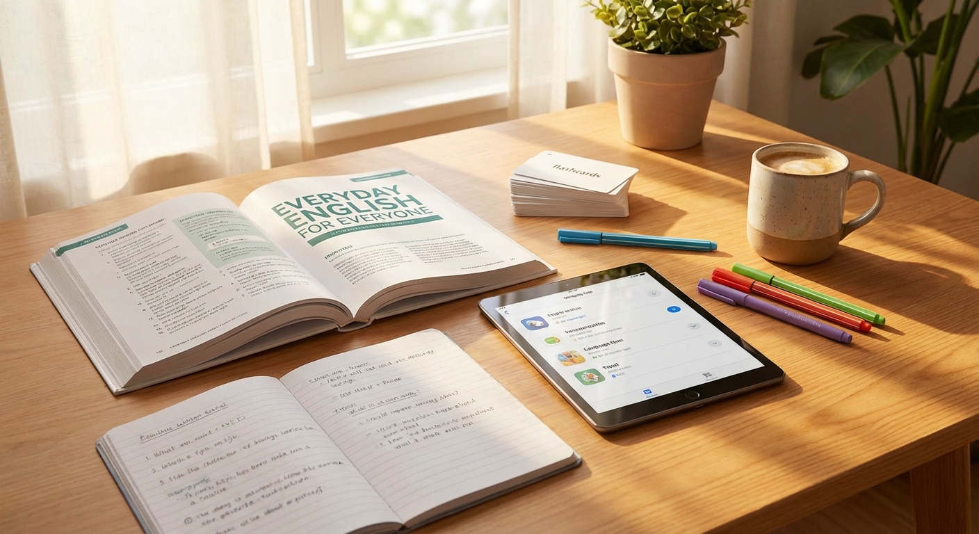 영어 교재와 학습 도구들
